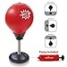 Stress Buster Desktop Punching Ball – Relieves Stresses and Good for Exercise - Super Strong Suction Cup Holds Securely on Smooth, Flat and Dry Surface – Pump Included – Just Punch Me
