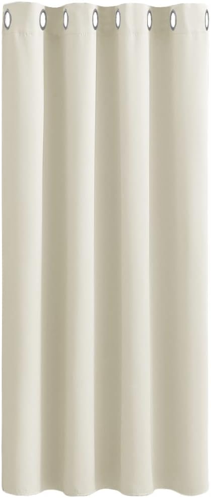 PONY DANCE Blackout Curtain 52 x 54 in Single Panel Living Room Beige