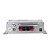 ARCHEER Mini Hi-Fi Stereo Car Amplifier 2-Channel Digital Power Amplifier Audio Music Player with Remote Control, Support FM/ MP3/ SD/ USB/ DVD for Auto Car/ Boat/ Motorcycle/ Home