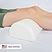 Adjustable Lumbar Back and Knee Sleep Support Pillow - Taller, Wider, with Made in USA Memory Foam
