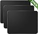 MROCO Mouse Pads Pack with Non-Slip Rubber Base, Premium-Textured and Waterproof Mousepads bulk with Stitched Edges, Mouse Pad for Computers, Laptop, Office & Home, 11 x 8.5 inches, 3mm, 3 Pack, Black primary