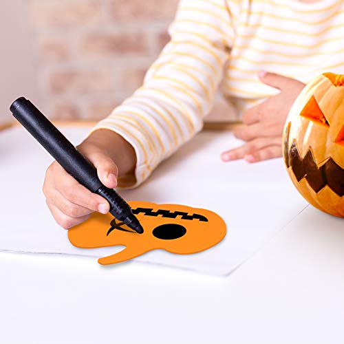 HAKACC Schaum Halloween Kürbis, 40 Stück Halloween Bastel Set Schaum Kürbis Form für Halloween Kinder Bastel Party Dekorationen