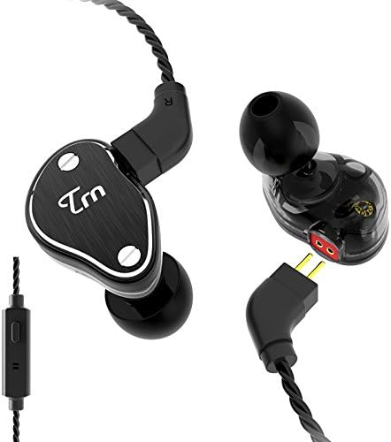 Aoogoor Trn V60 Hybrid In Ear Earphone Noise-Isolating 1BA With 2DD Driver Hook HiFi Bass Stereo Earbuds With Microphone Sport Running Headset