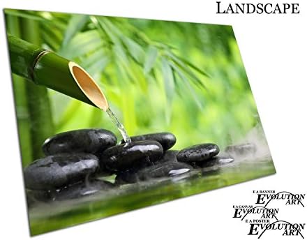 EAPoster Poster Print Health & Beauty SPA Bamboo Pebbles waterfall Zen Peace Size=A4