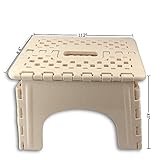 Nicesh Super Quality Folding Step Stool, (khaki)
