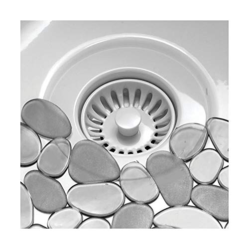 mDesign Adjustable Kitchen Sink Dish Drying Mat/Grid Soft Plastic