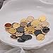 WSSROGY 36 Pcs Stamping Tag Pendants Circle Blank Coin Stamping Charms Round Stamping Blank Tag Metal Jewelry Making (Gold Silver Rose Gold)