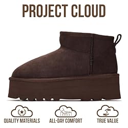 Project Cloud 100% Genuine Leather Ankle Boots for