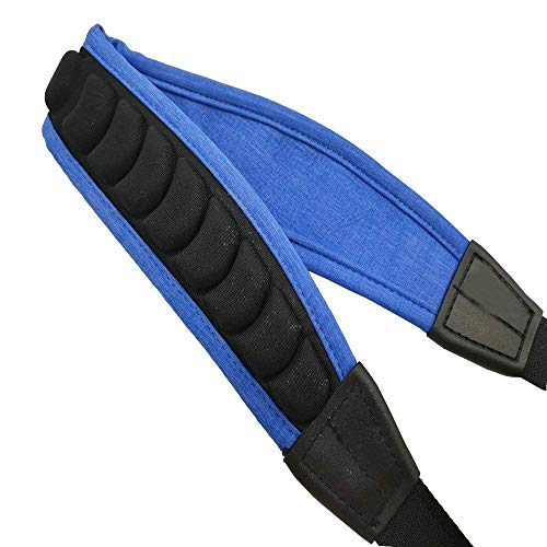 Algol - Saxophone Strap Alto Tenor Bari Soprano Sax Neck Strap Pressure Reducing Soft Padded with Metal Hook Blue