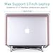 JUBOR Laptop Base Stand for MacBook Pro Computer Lap Notebook, Adjustable Laptop Riser Cooling Aluminium Ventilated Portable Foldable Ergonomic Holder for 12″ 13″ 15″ 17″ Screenthumb 1