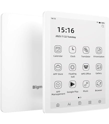 Amazon.com: Bigme B6 Black and White Display E-Reader 4GB RAM +