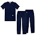 Sivvan Unisex Scrubs - Classic V-Neck Top & Drawstring Pants Scrub Set - S8400 - Navy - XL