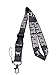 LOVE PINK Lanyard Gray Neck Strap Keychain ID Holder Keyring for Keys Phones Bags