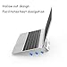 RAINBEAN Adjustable Laptop Stand, Foldable Lightweight Ventilated Laptop Riser Holder for Desk with Anti-Slip Design, Portable Bracket for Office Compatible for MacBook Pro/Air,Dell,Support up to 18″thumb 1