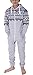 Unisex Kids Girls Boys Aztec and Plain Fleece Hooded Onesie Jumpsuit 2-13 Years NEW