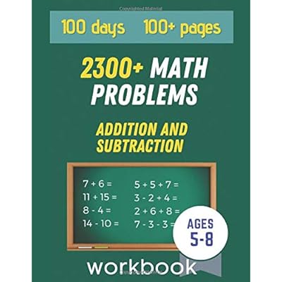 Buy 2300+ Math Problems: Addition And Subtraction.: Workbook For Ages 5-8 / Grades 1-2. 100 Days And 100 Pages Of Timed Tests With Answers. Math Drills (Worksheets): Digits 0-20. Large Print Paperback –
