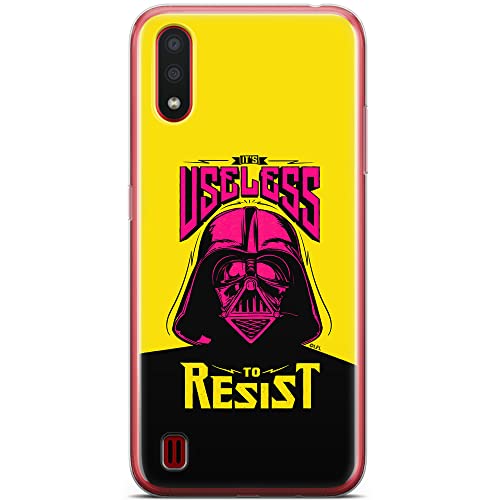 Funda para teléfono móvil de ERT GROUP para Samsung A01 original y con licencia oficial de Star Wars con diseño Darth Vader 024 perfectamente adaptada a la forma del teléfono móvil, funda hecha de TPU