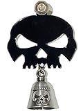 Kustom Cycle Parts Universal Gloss Black Skull Bell