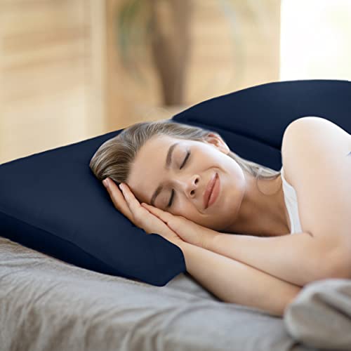 Utopia Bedding Bed Pillows for Sleeping (Navy), Standard Size, Set of 2