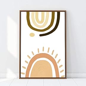 signwin Framed Canvas Wall Art Nordic Rainbow Canvas...