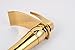 Greenspring Waterfall Bathroom Sink Vessel Faucet Single Handle Basin Mixer Tap Gold Golden Finished