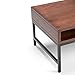 SIMPLIHOME Bedford SOLID WOOD Universal TV Media Stand, 53.9 inch Wide, Living Room Entertainment Center, Storage Cabinet with Glass Doors, for Flat Screen TVs up to 60 inches in Dark Tobacco Brown