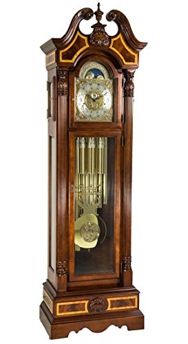 Hermle Foreman Grandfather Clock With Tubular Chime Made in The USA of Solid American Cherry