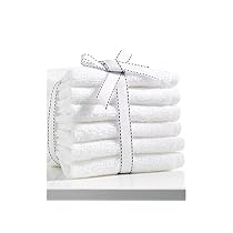 Fresh From Loom 6 Piece 450 GSM Cotton Face Towel Set - White