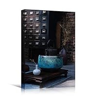 Canvas Wall Art Tea Preparation Coffee Drinks Kitchen Multicolor Photography Rustic Urban - 12x18 inches