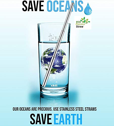 Collapsible Straw - Reusable Collapsible Straws - Telescopic Collapsible Straw Keychain - Eco Friend - //coolthings.us