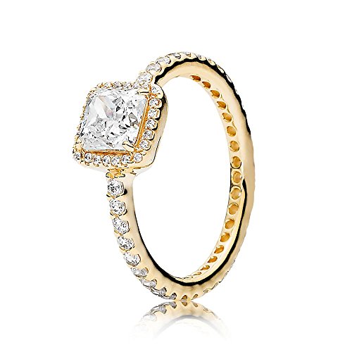 PANDORA 150188CZ 14K Yellow Gold Timeless Elegance Ring