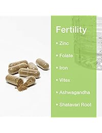 Paquete de fertilidad de cigüeñal rosa: suplementos de apoyo de fertilidad y té, equilibrio de...