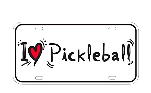 Pickleball Marketplace - "I Love Pickleball" - License Plate Frame Insert - Thumbnail 2