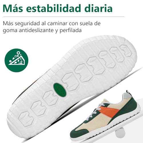 SAGUARO Zapatillas Barefoot Hombre Calzado Minimalistas con Puntera Ancha para Uso Diario, Talla 39-48