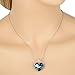 EleQueen 925 Sterling Silver Heart of Ocean Titanic Inspired Pendant Necklace Made with Swarovski Crystals