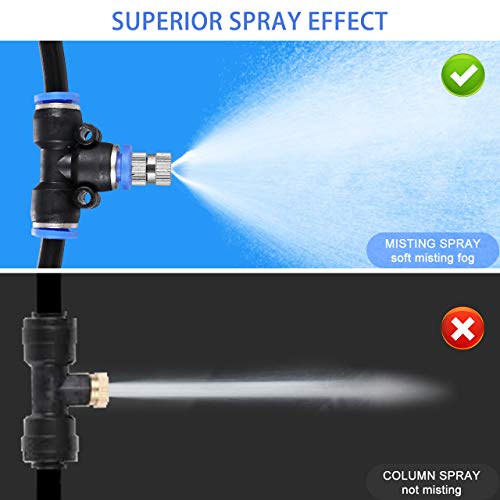 Bearbro bewässerungssystem Outdoor, DIY Outdoor Misting System, Automatische Bewässerung Sprühnebel Kühlung Kit für… – Bild 4