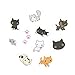 We-buys Cute Cats Stickers Transparent Diary Scrapbooking Labels Decorative Tags 80 Pcs