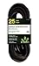 GoGreen Power GG-13825BK - 14/3 25' SJTW Outdoor Extension Cord - Black primary