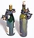 Bear Wine Bottle Accessory, 6-inch, Set of 2 (Two Styles)