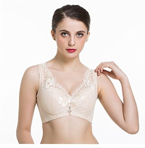 DELENNI Full Cup Bra Push Lace Bra Sexy Thin Cup Woman With Bra Underwear (95B=42A, complexion)