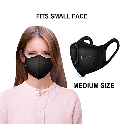 Comix 100 Pack Black Face Masks 3D Disposable Masks 3 Ply Masks For 