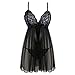 Grebrafan Women's Sexy Lingerie lace Sleepwear Babydoll v-String Miniskirt