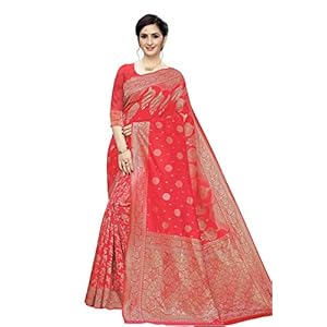 Women Banarasi Jacquard Kanjivaram Style Saree