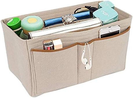 Felt Insert Bag Organiser Fine Workmanship Sturdier and Stronger Handbag Shaper for Purse Tote,Multi Colours and Sizes