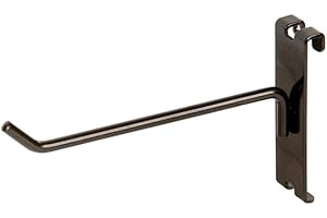 NAHANCO GWH6B 6" Black Gridwall Peg Hooks (Pack of 12)