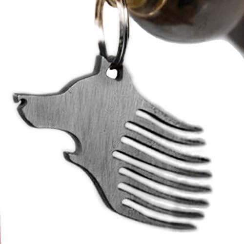 Multifunctional Beard Comb &amp; Bottle Opener Keychain