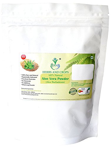 Herbs And Crops 100% Pure Natural Organically Grown Aloe Vera Powder (227g / (1/2 lb) / 8 ounces) Herbs And Crops 100% Pure Natural Organically Grown Aloe Vera Powder (227g / (1/2 lb) / 8 ounces)