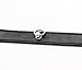 SMspade Leather Collar Choker Lockable Leather Collar Black for Men Women