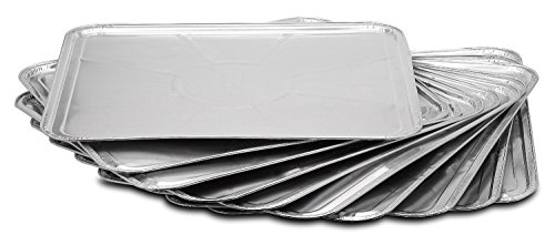 20-Pack Disposable Foil Oven Liners by DCS Deals - Keep Your Oven Clean and Healthy - Perfect Silver Foil Drip Pan Tray for Cooking, Baking, Roasting, and Grilling- 18.5 x15.5" inch