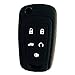 A Pair(1 Red and 1 Black) New Silicone Cover Holder Key Jacket for Chevrolet Camaro Cruze Volt Equinox Spark Malibu Sonic Flip Remote Key Case Shell 5 BTN